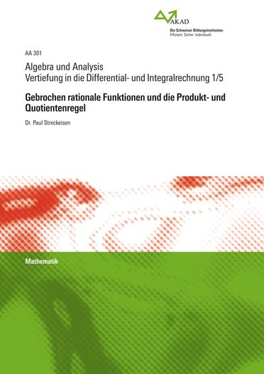 Vertiefung in die Differential- und Integralrechnung 1/5